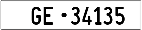 Trailer License Plate
